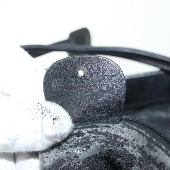 GUCCI GG Canvas Shoulder Bag Black Gold Auth 139771 - Picture 13 of 16